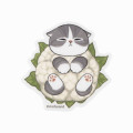 Japan Mofusand Mofumofu Marche Vinyl Sticker - Vegetable Cat / Broccoli - 1