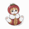 Japan Mofusand Mofumofu Marche Vinyl Sticker - Vegetable Cat / Tomato - 1