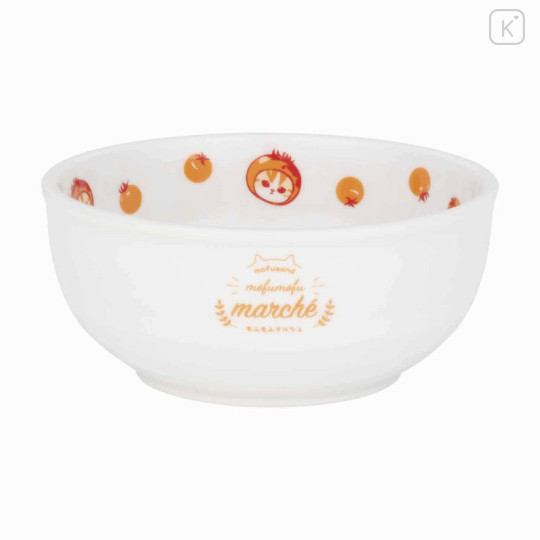 Japan Mofusand Mofumofu Marche Small Bowl - Cat / Tomato - 4