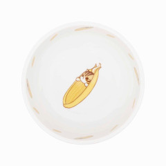 Japan Mofusand Mofumofu Marche Small Bowl - Vegetable Cat / Corn