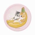 Japan Mofusand Mofumofu Marche Water Absorption Coaster - Cat / Banana - 3