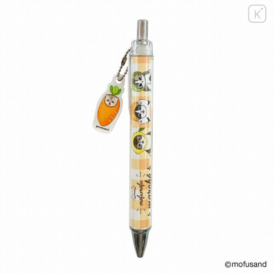 Japan Mofusand Mofumofu Marche Mascot Ballpoint Pen - Cat / Orange - 1