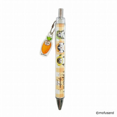 Japan Mofusand Mofumofu Marche Mascot Ballpoint Pen - Vegetable Cat / Carrot Nyan