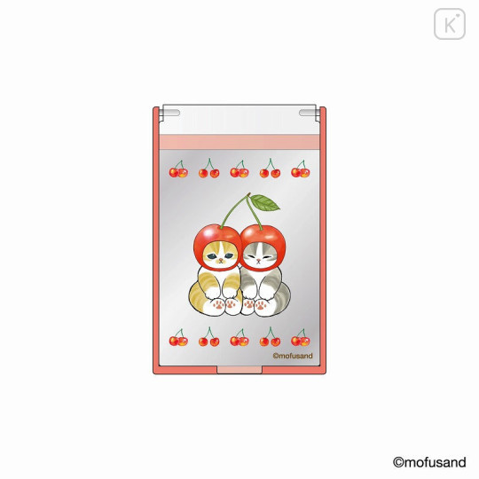 Japan Mofusand Mofumofu Marche Folding Mirror (S) - Fruit Cat / Cherry Nyan - 1