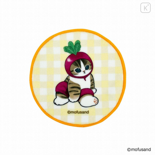 Japan Mofusand Mofumofu Marche Coaster & Placemat - Vegetable Cat / Nyan - 4