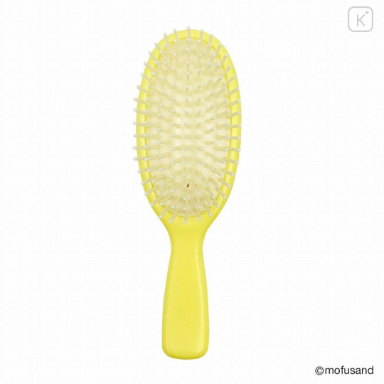 Japan Mofusand Mofumofu Marche Hair Brush - Fruit Cat / Lemon Nyan - 4