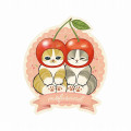 Japan Mofusand Mofumofu Marche Big Vinyl Sticker - Fruit Cat / Cherry Nyan - 1