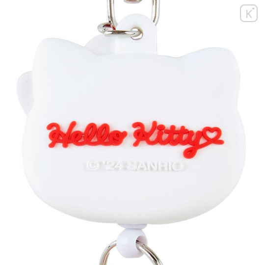 Japan Sanrio Original Face Shaped Reel Keychain - Hello Kitty - 4