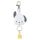 Japan Sanrio Original Face Shaped Reel Keychain - Pochacco