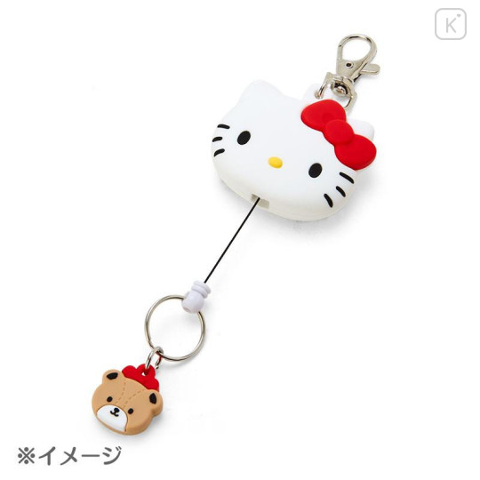 Japan Sanrio Original Face Shaped Reel Keychain - Pochacco - 6