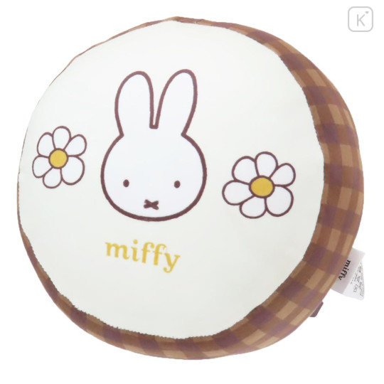 Japan Miffy Mini Cushion - Rose / Flower Brown - 1