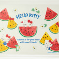 Japan Sanrio Original Melamine Mini Tray - Hello Kitty / Colorful Fruit - 3