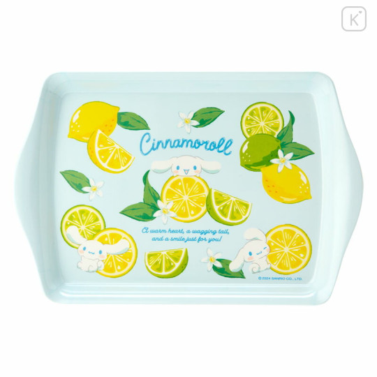 Japan Sanrio Original Melamine Mini Tray - Cinnamoroll / Colorful Fruit - 2