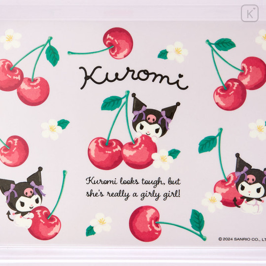 Japan Sanrio Original Melamine Mini Tray - Kuromi / Colorful Fruit - 3
