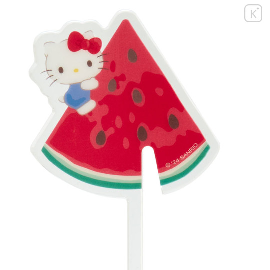 Japan Sanrio Original Decoration Stirrer - Hello Kitty / Colorful Fruit - 3