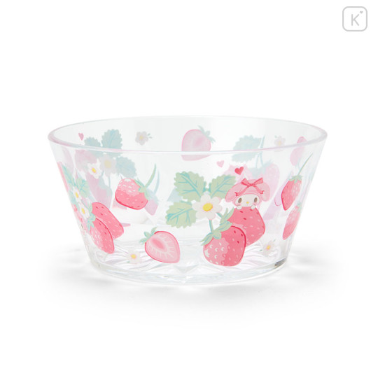 Japan Sanrio Original Clear Bowl - My Melody / Colorful Fruit - 1