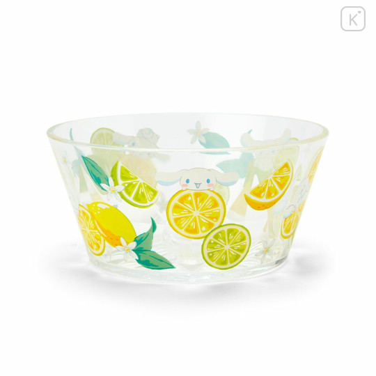 Japan Sanrio Original Clear Bowl - Cinnamoroll / Colorful Fruit - 1
