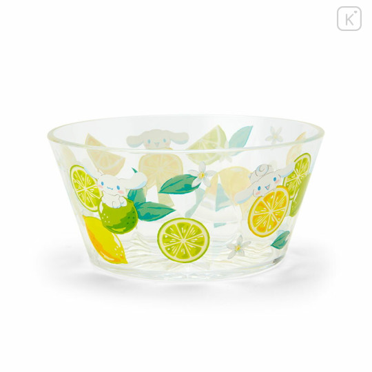 Japan Sanrio Original Clear Bowl - Cinnamoroll / Colorful Fruit - 2