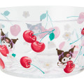 Japan Sanrio Original Clear Bowl - Kuromi / Colorful Fruit - 3