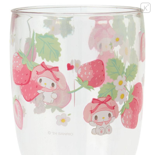 Japan Sanrio Original Footed Cup - My Melody / Colorful Fruit - 4