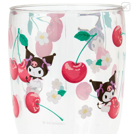 Japan Sanrio Original Footed Cup - Kuromi / Colorful Fruit - 4