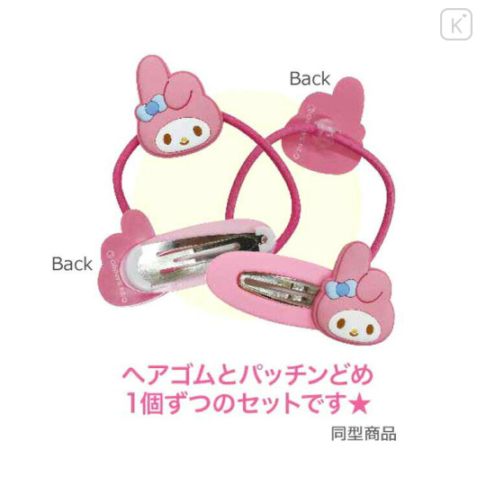 Japan Sanrio Hair Clip & Hair Tie - Hello Kitty / Smile - 2