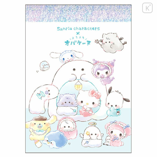 Japan Sanrio × Obakenu Mini Notepad - Characters / Toddler Baby / Playground - 1