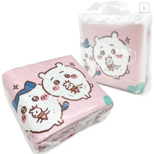 Japan Chiikawa Picnic Blanket Leisure Sheet (L) - Characters / Pink - 2