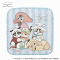 Japan Sanrio × Mofusand Large Stitch Mellow Hand Towel - Close Friends - 1
