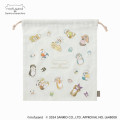 Japan Sanrio × Mofusand Drawstring Bag - Everyone is Good Friends B - 1