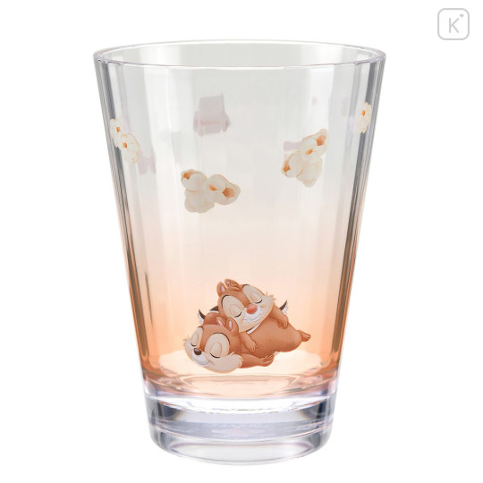 Japan Disney Store Clear Tumbler - Chip & Dale / Chill Life - 1