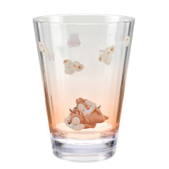 Japan Disney Store Clear Tumbler - Chip & Dale / Chill Life
