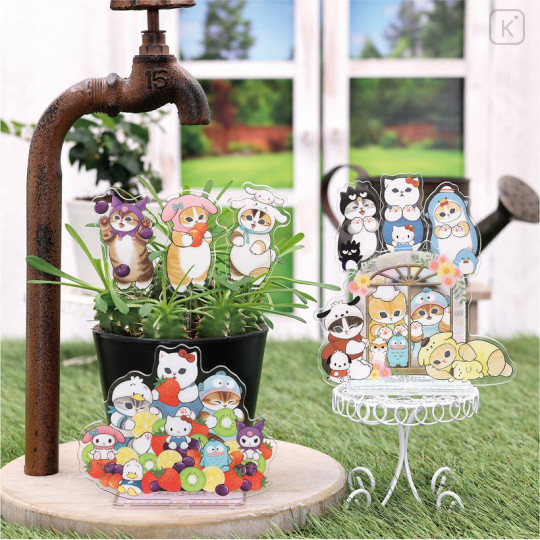 Japan Sanrio × Mofusand 2way Pickrill Stand A - Plant Marker Garden Stakes - 2