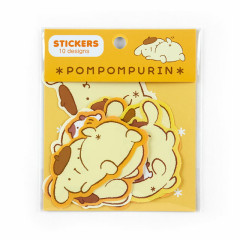 Japan Sanrio Original Sticker Set - Pompompurin / Butt Puripuri Pudding