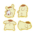 Japan Sanrio Original Sticker Set - Pompompurin / Butt Puripuri Pudding - 4