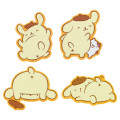 Japan Sanrio Original Sticker Set - Pompompurin / Butt Puripuri Pudding - 5