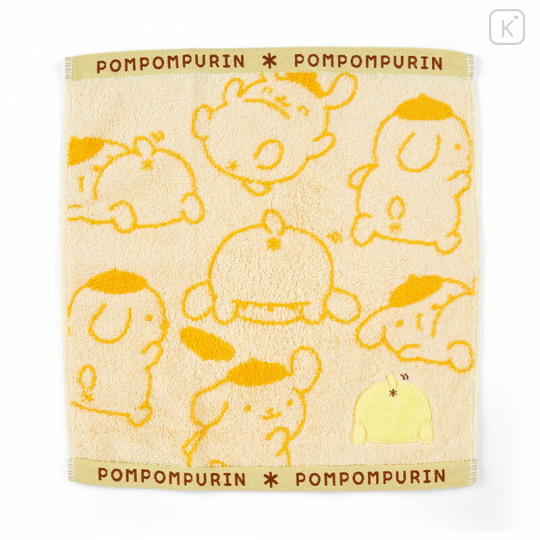 Japan Sanrio Original Hand Towel - Pompompurin / Butt Puripuri Pudding - 1