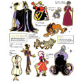 Japan Disney Picture Book Sticker - Villains - 2