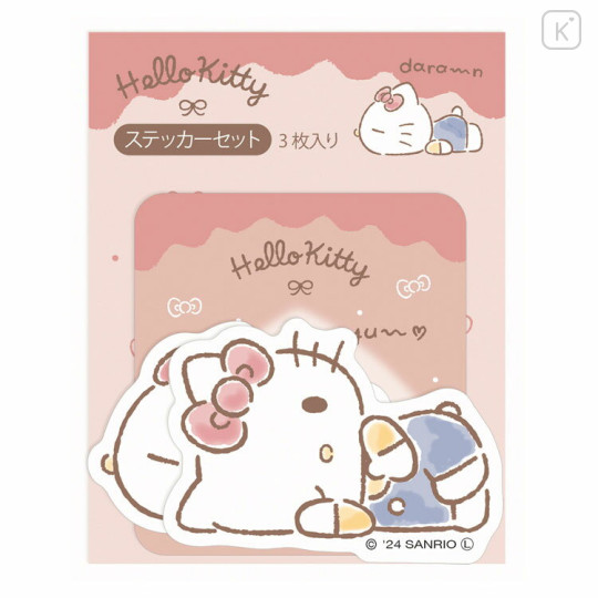 Japan Sanrio Sticker Set - Hello Kitty / Laid Back Lifestyle - 1