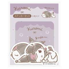 Japan Sanrio Sticker Set - Kuromi / Laid Back Lifestyle