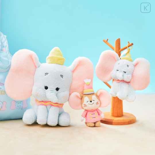 Japan Disney Store Plush Keychain - Baby Dumbo / Illustrated by Noriyuki Echigawa - 8