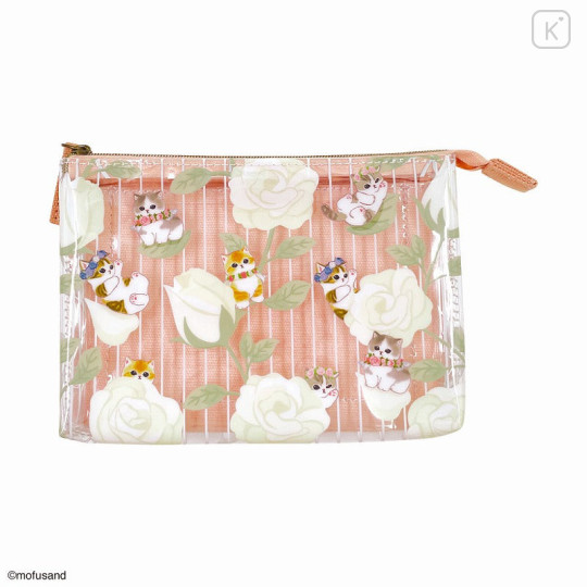 Japan Mofusand 3 Pocket Case - Cat / Flora Fairy Pink - 1