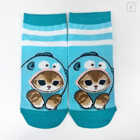 Japan Sanrio × Mofusand Rib Socks - Cat / Hangyodon - 1