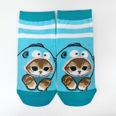 Japan Sanrio × Mofusand Rib Socks - Cat / Hangyodon