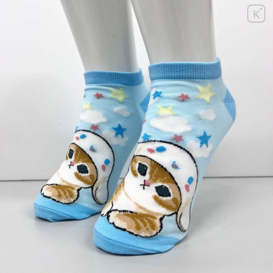 Japan Sanrio × Mofusand Ankle Socks - Cat : Cinnamoroll - 2