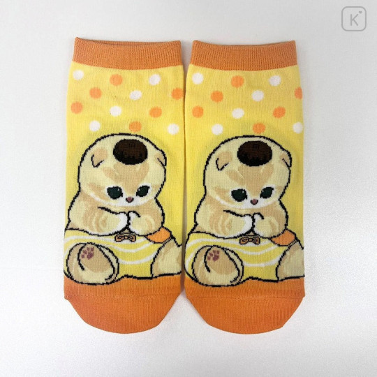 Japan Sanrio × Mofusand Rib Socks - Cat / Pompompurin - 1