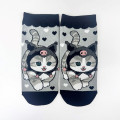 Japan Sanrio × Mofusand Rib Socks - Cat / Kuromi - 1