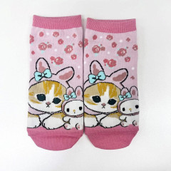 Japan Sanrio × Mofusand Rib Socks - Cat / My Melody