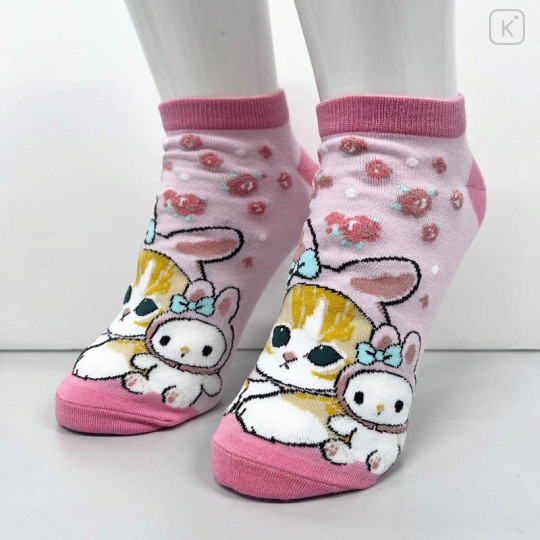 Japan Sanrio × Mofusand Ankle Socks - Cat : My Melody - 2