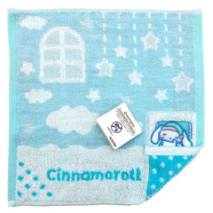 Japan Sanrio Jacquard Towel Handkerchief - Cinnamoroll / Good Night